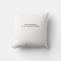 Alcott Pillow: I Am Not Afraid of Storms Throw