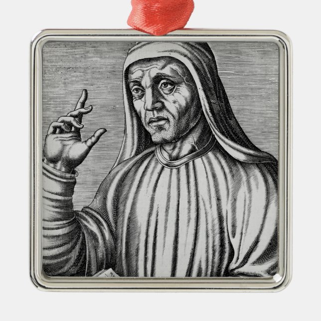 Alcuin of York Metal Tree Decoration (Front)