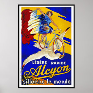 Alcyon Cycles - French Vintage Bicycle Art Poster