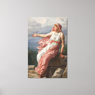 Alcyone's Farewell to her Husband, Famous painting Canvas Print