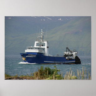 Aldebaran, Fishing Trawler in Dutch Harbor, AK Poster