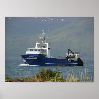Aldebaran, Fishing Trawler in Dutch Harbor, AK Poster