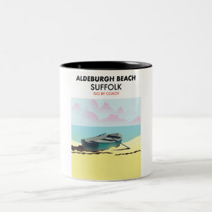 Aldeburgh Beach Suffolk  Two-Tone Coffee Mug