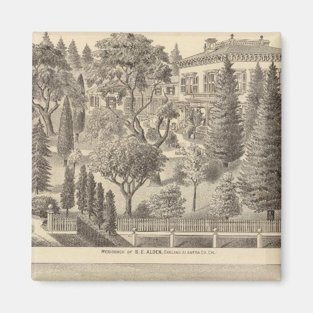 Alden residence, Harmon Tract Magnet (Front)