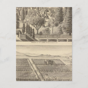 Alden residence, Harmon Tract Postcard