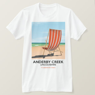 Alderby seaside travel poster T-Shirt