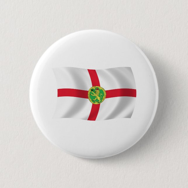 Alderney Flag Button (Front)