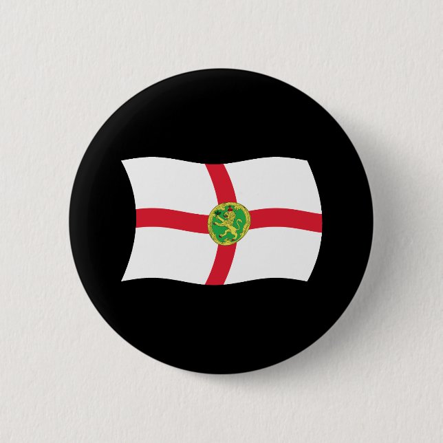 Alderney Flag Button (Front)
