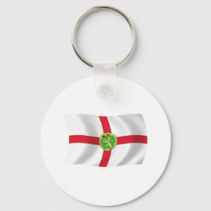 Alderney Flag Keychain