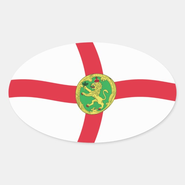 Alderney Flag Sticker (Front)
