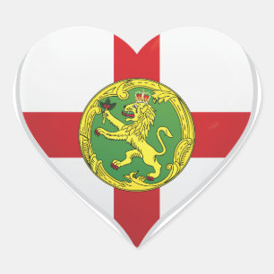 Alderney love flag pride heart sticker