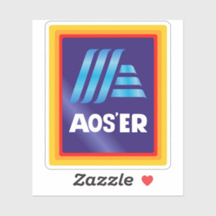 Aldi "AOS'ER" vinyl sticker