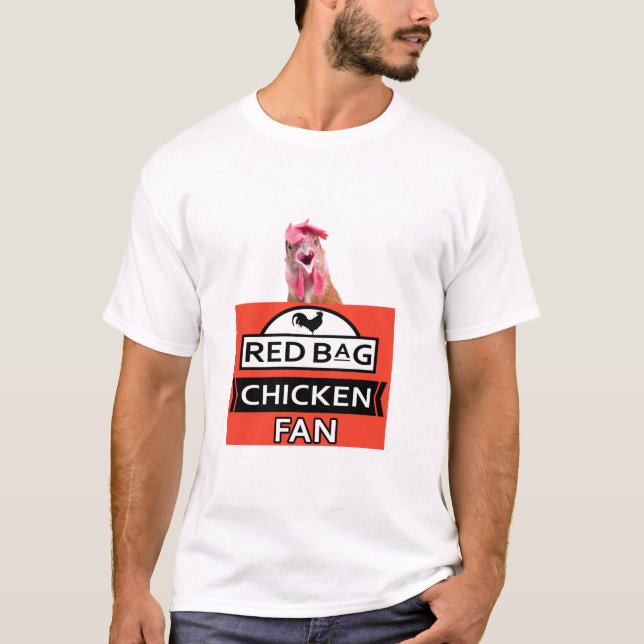 Aldi Red Bag Chicken T-shirt (Front)