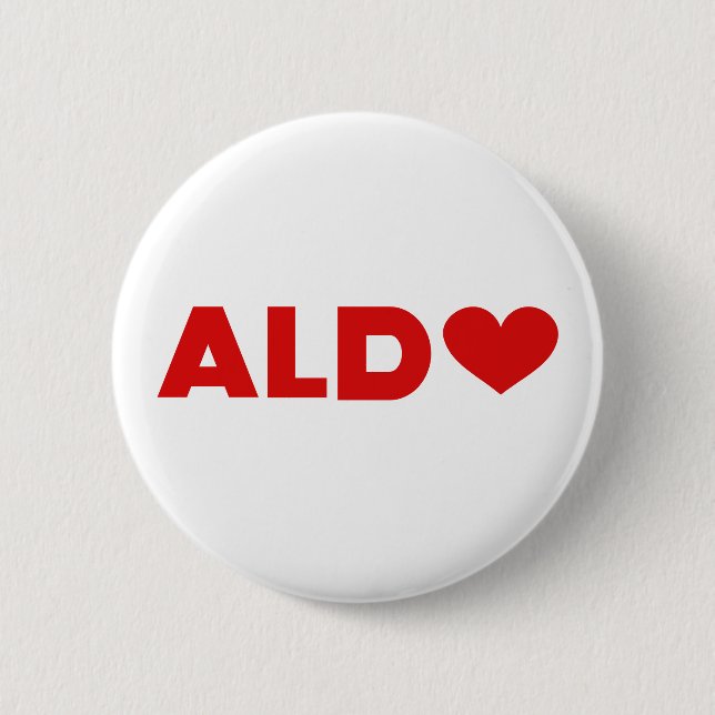 Aldo Love 6 Cm Round Badge (Front)