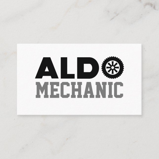 Aldo Mechanic Business Card (Front)