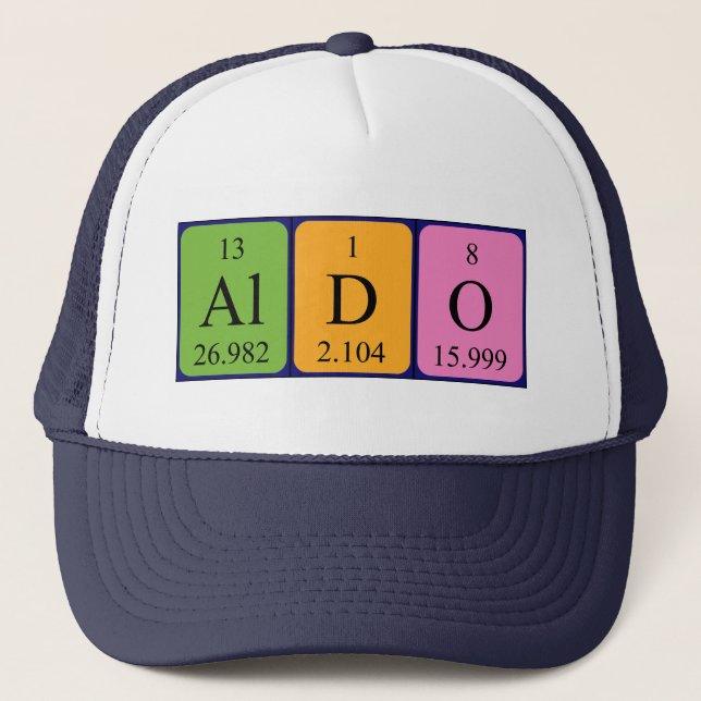 Aldo periodic table name hat (Front)