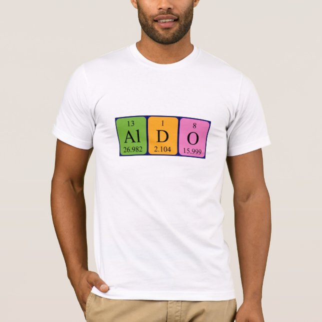 Aldo periodic table name shirt (Front)