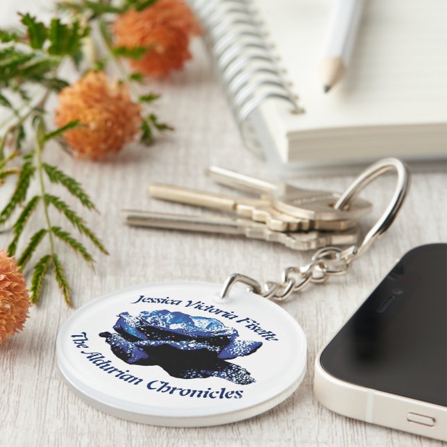 Aldurian Rose Double-Sided Keychain (Front Right)