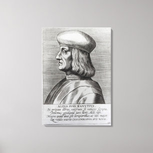 Aldus Manutius Canvas Print