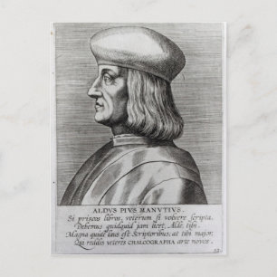 Aldus Manutius Postcard