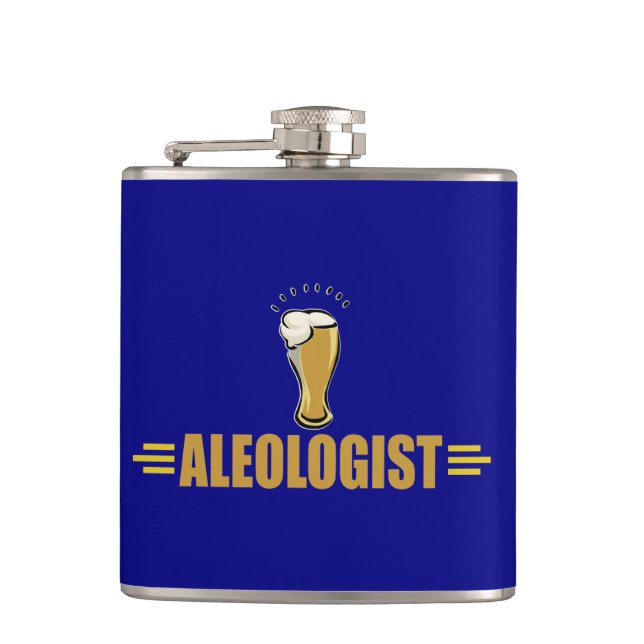 Ale, Beer Drinking Hip Flask (Front)