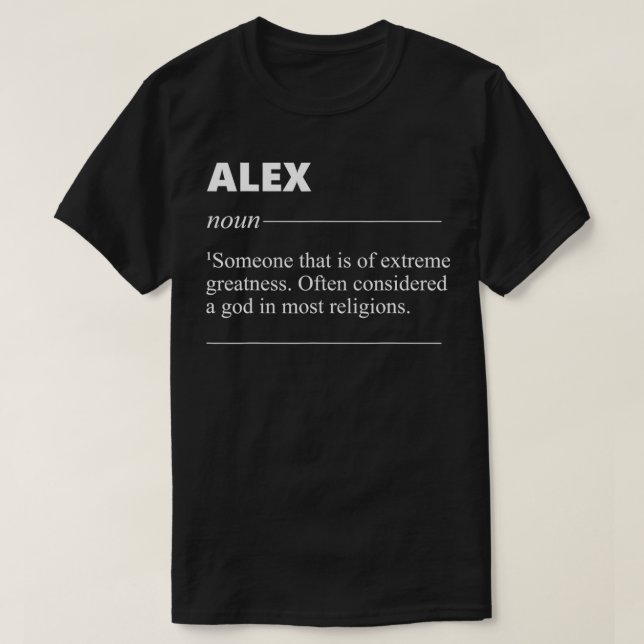 Ale Name Definition Funny Bday for Ale  T-Shirt (Design Front)