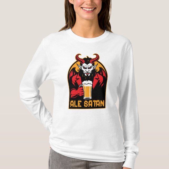 Ale Satan - Beer Drinking T-Shirt (Front)