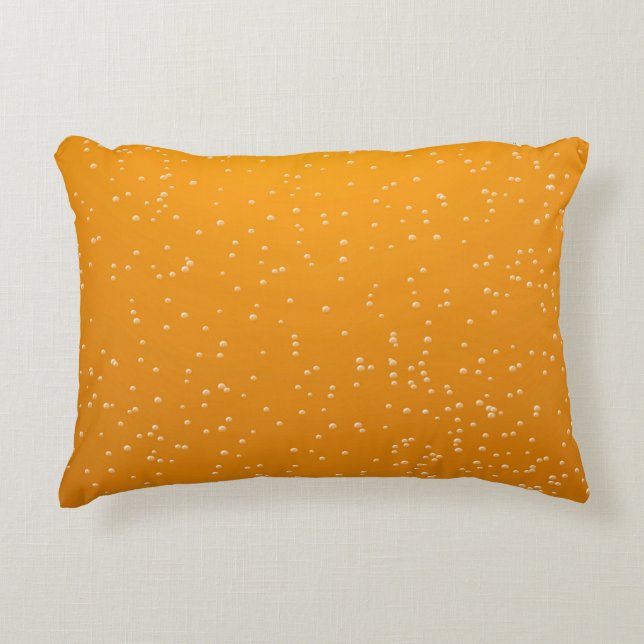 Ale with Tiny Bubbles Background Art Decorative Cushion (Front)