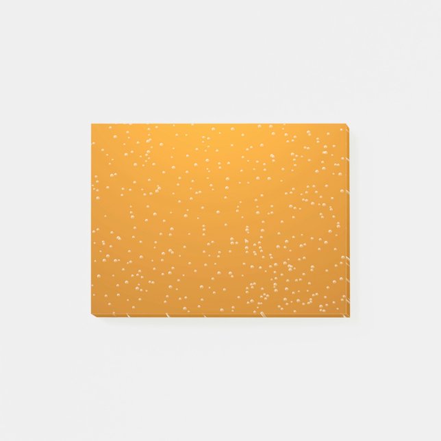 Ale with Tiny Bubbles Background Art Post-it Notes (Front)