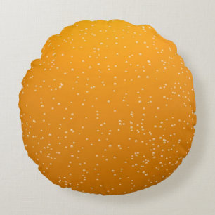Ale with Tiny Bubbles Background Art Round Cushion