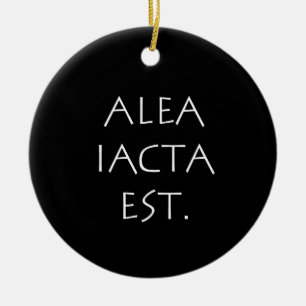Alea Iacta Est Ceramic Tree Decoration