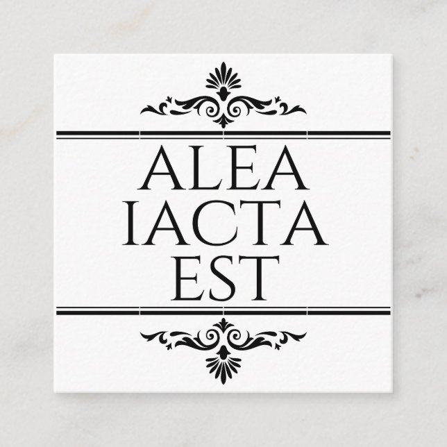 Alea Iacta Est Enclosure Card (Front)