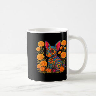Alebrije Dog Flower Mexican Folk Art Owner Mom Dad Coffee Mug