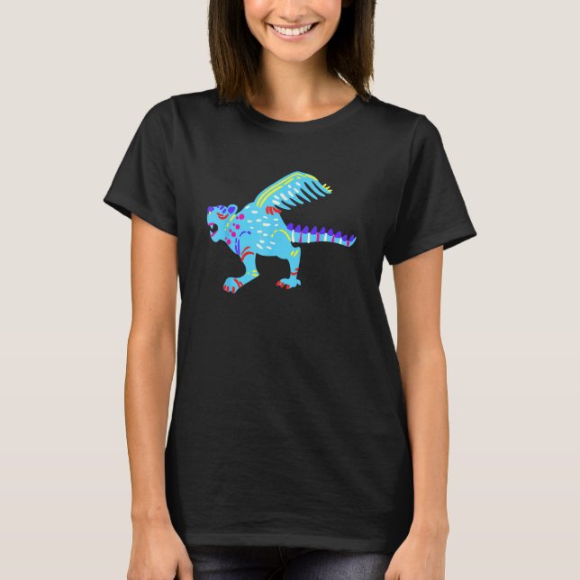 Alebrijes Fantasy Figure Animal Sculpture Dragon T-Shirt (Front)