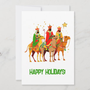  Alebrijes Folk Art Three Magi Kings Customisable Holiday Card