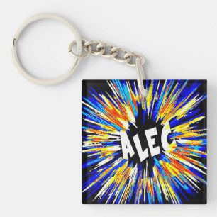 Alec Name Art Key Ring