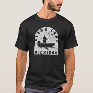 Aleck Lake Fishing Michigan T-Shirt
