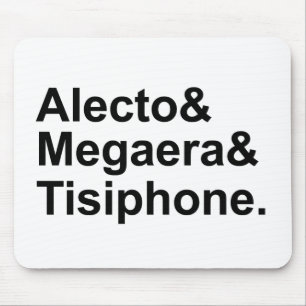 Alecto Megaera Tisiphone Greek Furies of Myth Mouse Mat