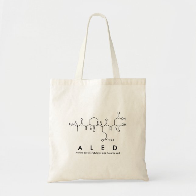 Aled peptide name bag (Front)