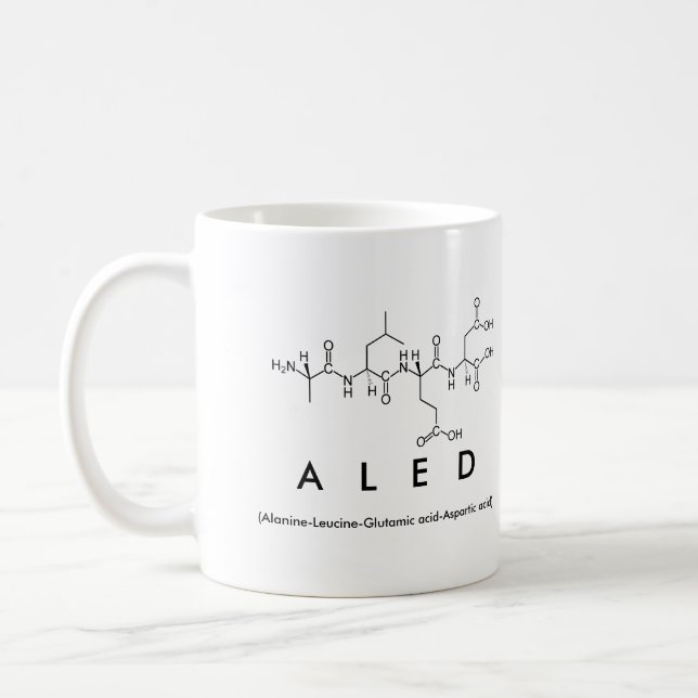 Aled peptide name mug (Left)