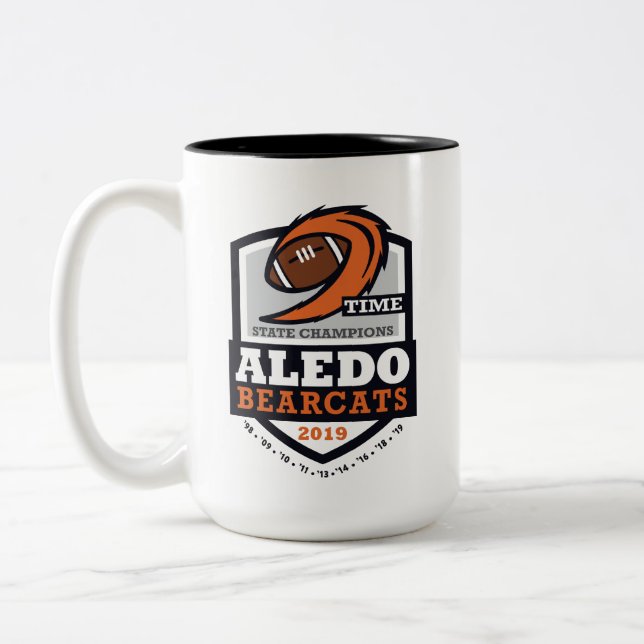 Aledo Bearcats 2019 State Champ 9 Time - 15oz. Mug (Left)