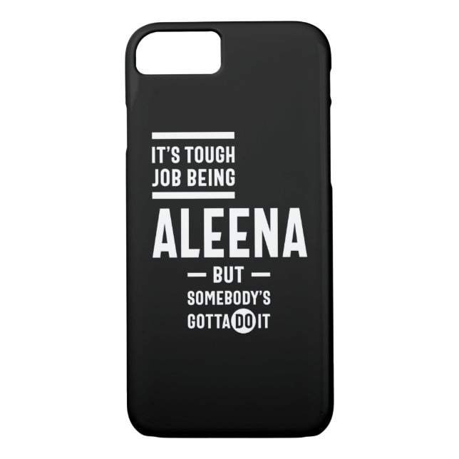 Aleena Personalised Name Birthday Case-Mate iPhone Case (Back)