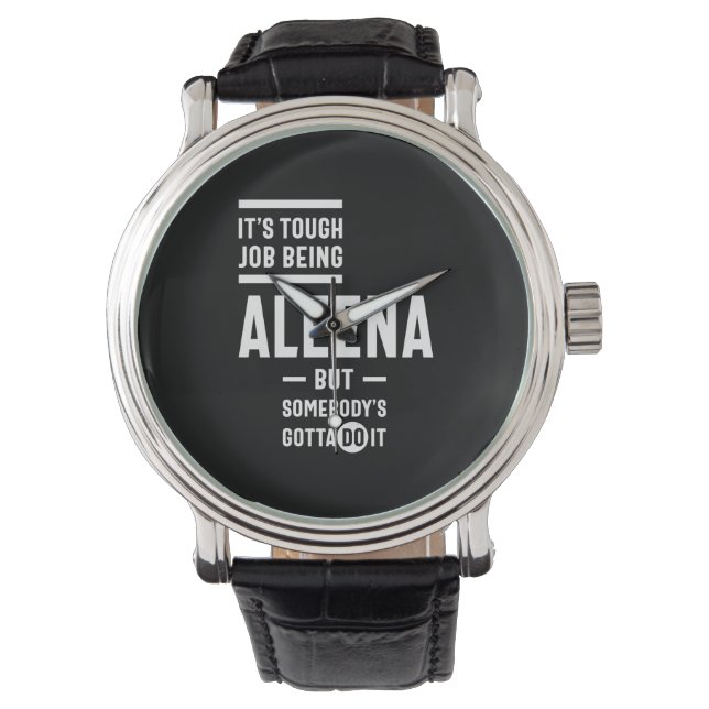 Aleena Personalised Name Birthday Watch (Front)
