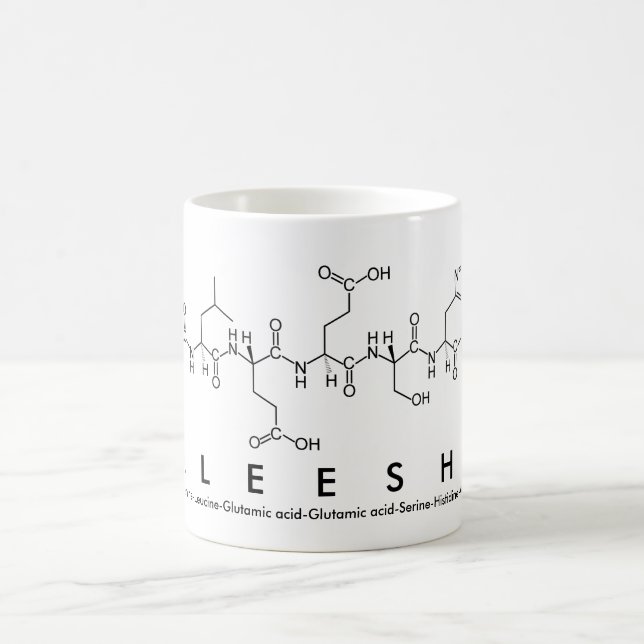 Aleesha peptide name mug (Center)