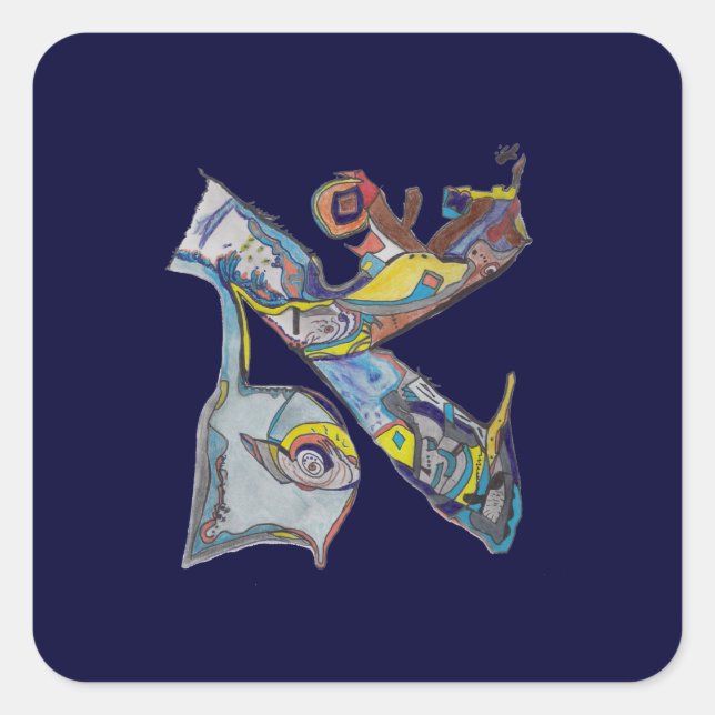 Alef Square Sticker (Front)