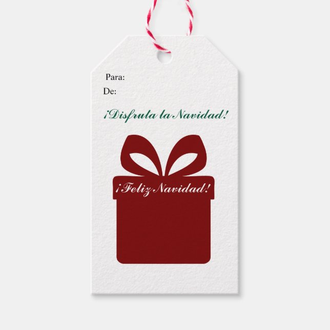 Alegre Navidad,  Gift Tags (Front)