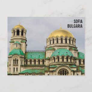 Aleksandr Nevskij cathedral in Sofia, Bulgaria Postcard
