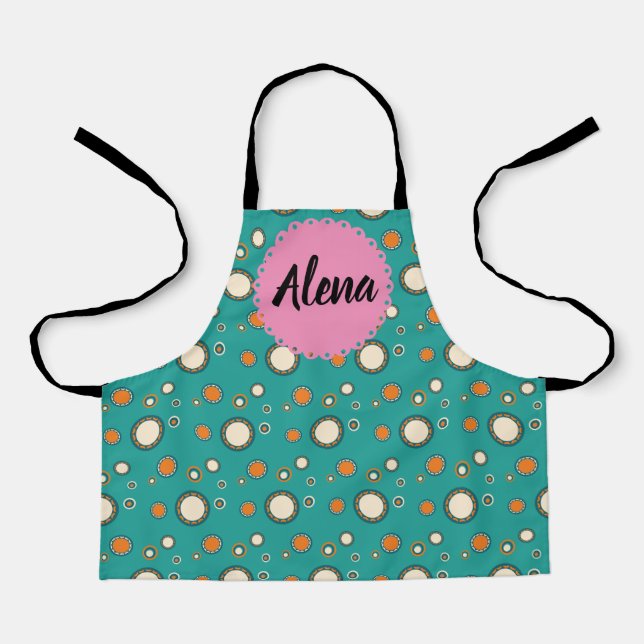 Alena apron with decorative patern (Front)