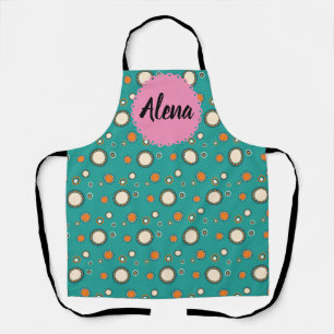 Alena apron with decorative patern