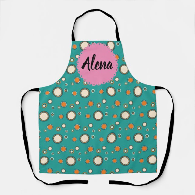 Alena apron with decorative patern (Front)